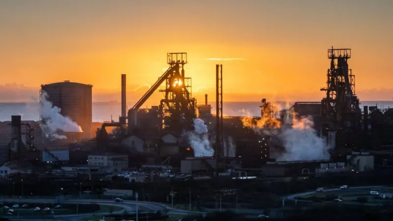 A strike might make a large steel factory close down next week.