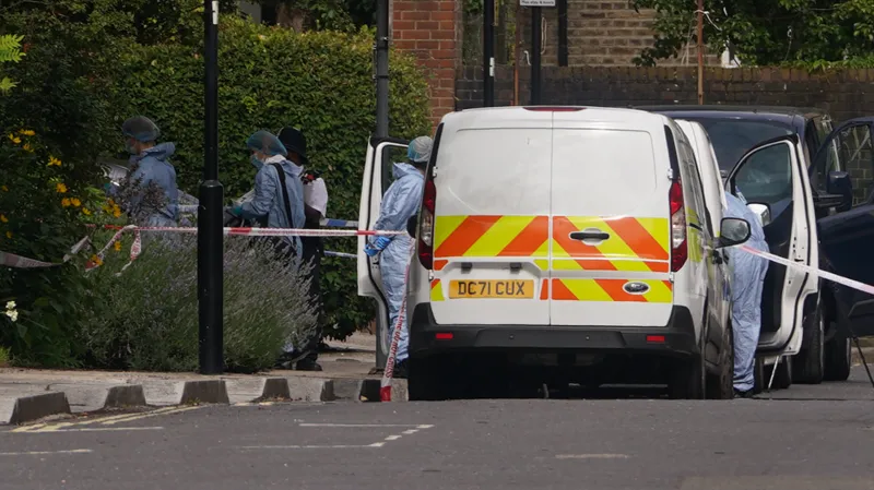 Forensics teams are looking for clues at a place in west London.